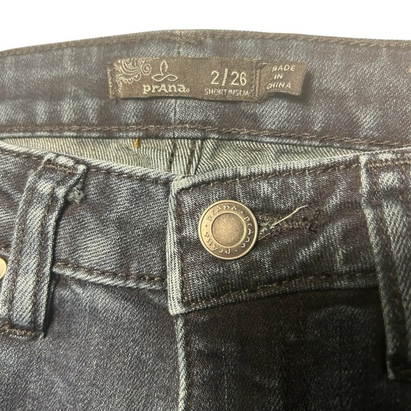 Prana Mid Rise Dark Wash Skinny Jeans Womens 26 - Picture 8 of 14